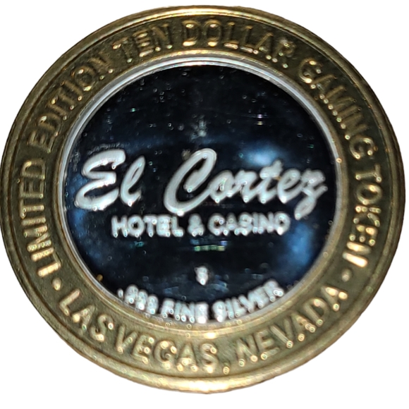 Other - El Cortez Limited Edition Limited $10 Gaming Token 999 Fine Silver